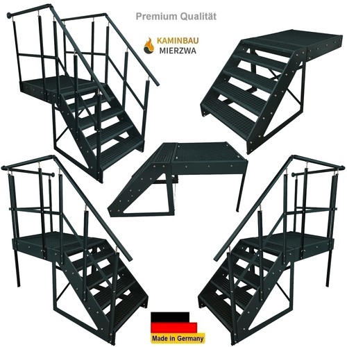 Stahltreppe anthrazit stufen - stahltreppe,