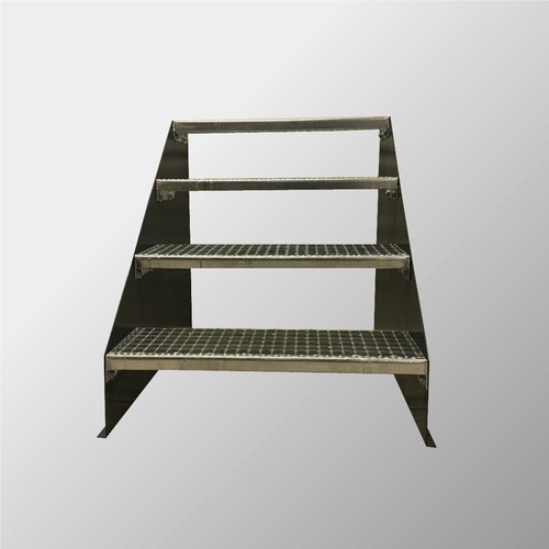 Stufige stahltreppe - 4-stufige,